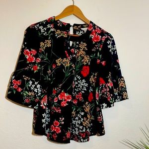 Urban romantic floral top